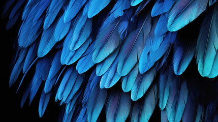 Close up of red feathers, red background