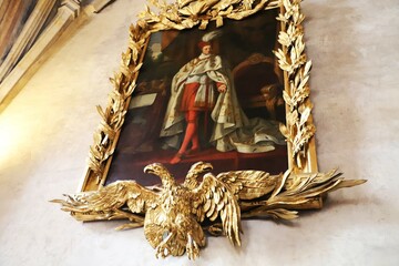 Obraz Króla w złotej ramie © Dominik