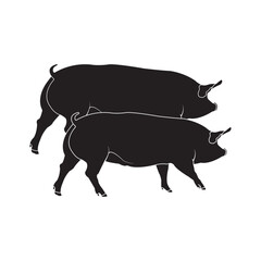 Pig icon vector