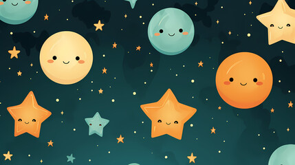 Vibrant star paper stickers collection