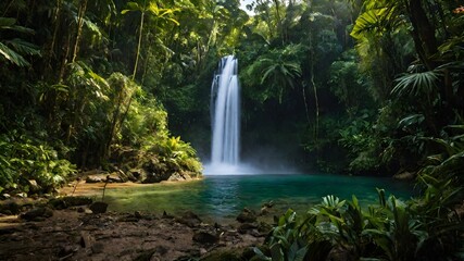 waterfall background very cool 