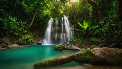 waterfall background very cool 