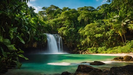 waterfall background very cool 