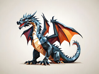 "Mystical Dragon: Polygonal Style Vector Illustration"
"Elegant Dragon Design: Full Body Vector Art on White Background"
"Watercolor Dragon: Modern Logo Design with Dashing Colors"
"Trendy Dragon Art: