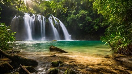 waterfall background very cool 