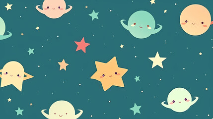 Vibrant star paper stickers collection