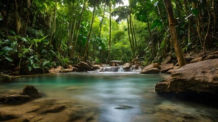 waterfall background very cool 