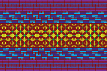 illustration pattern of the line color on deep red background.