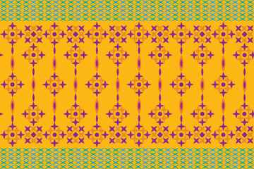 illustration pattern of the crass color on yellow background.