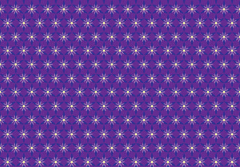 illustration pattern of the abstract flower on violet background.