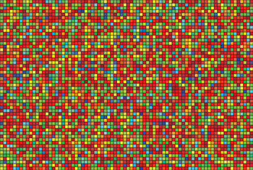 illustration wallpaper of the multi color in mini square background.