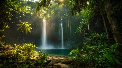 waterfall background very cool 