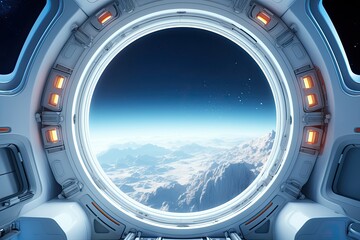 window in spaceship