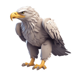 Fototapeta premium Eagle Cartoon Character Illustration Art SVG Generative AI.