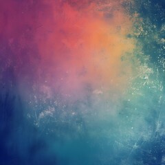 Color Gradient Abstract Background with Noise Effect, Hand Edited Generative AI