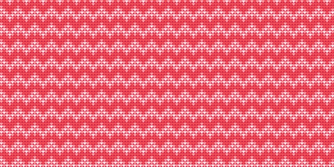 Red Heart pattern background, Vector embroidery crochet background, Love concept Love style, Pattern crochet native, Design for textile, fabric, clothing, tile, graphic