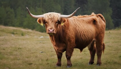 highland cow with calf