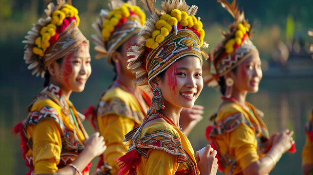 portrait of Dawei womans 