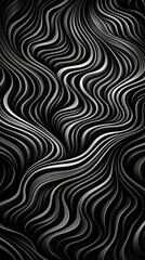 Black and white wave pattern