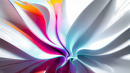 Colorful Swirls and Splashes A Dynamic Abstract Artwork