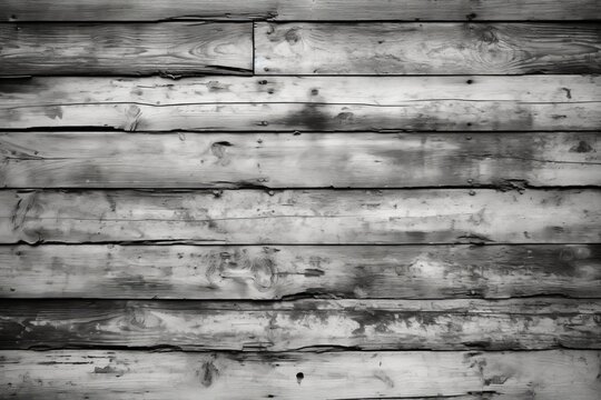Black and white wooden fence planks background