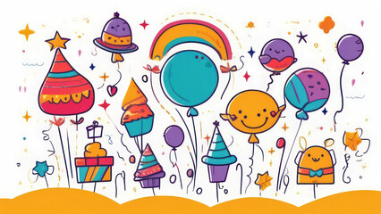 Greeting card on a space theme