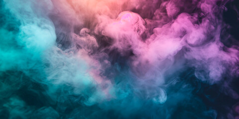 pastel colored smoke dark background