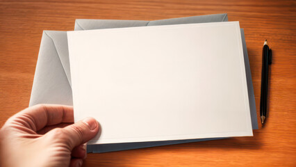 Fototapeta premium Greeting card with space for text in the center 