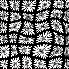 Abstract, Abstract lines, Doodle, The lines make up the image of flowers and quadrilaterals, indeterminate patterns, Art.