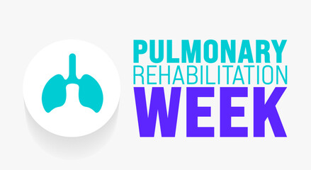 March is Pulmonary Rehabilitation Week background template. Holiday concept. use to background, banner, placard, card, and poster design template with text inscription and standard color. vector