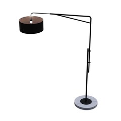 floor lamp isolated on white background, interior lighting, 3D illustration, cg render