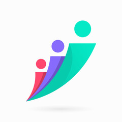 people personal grow logo design template