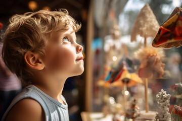 Obraz premium Generative AI picture summer festival with crowds of people colorful decorations Generative AI