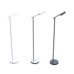floor lamp isolated on transparent background, interior lighting, 3D illustration, cg render

