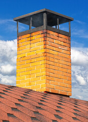 big brick smokestack