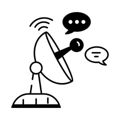 Data Networking Linear Icon