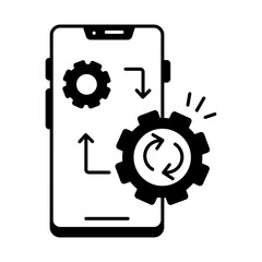 Data Networking Linear Icon