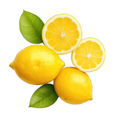 Still life of yellow lemon png