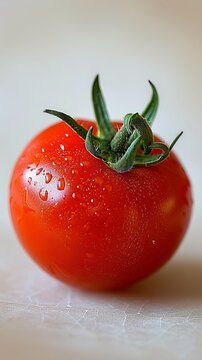 A close-up image of a tomato