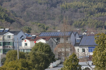 Solar panels installed on home, solar panels appearing on roof