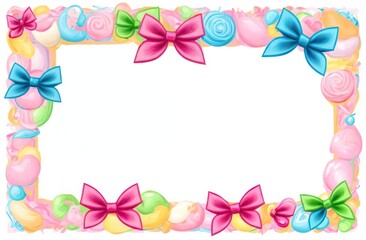 Pastel colors frame with free place for text .