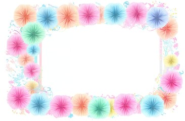 Fototapeta na wymiar Pastel colors frame with free place for text .