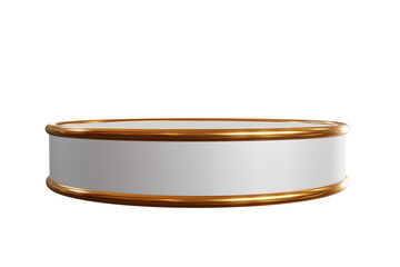 Empty Podium isolated on white