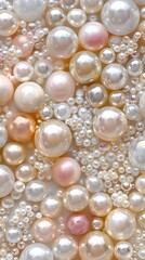 Luxurious collection of glossy pearls for high-end design projects