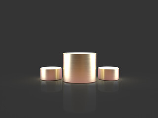 minimal dinner with realistic cylinders mockup