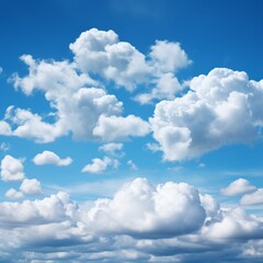 Fototapeta premium Blue sky with white clouds background