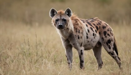 hyena in masai mara country