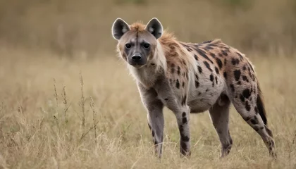 Gordijnen hyena in masai mara country © shivraj