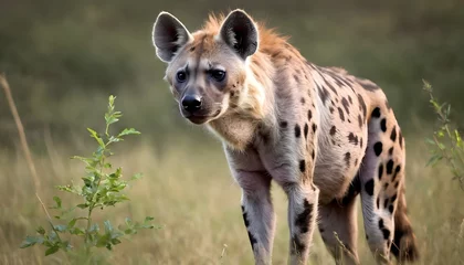 Foto auf Acrylglas Hyena in nature  © shivraj