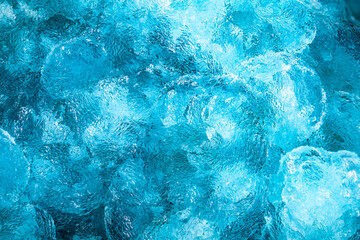 blue Hemimorphite macro photography. From Congo. detail texture background close-up raw rough...